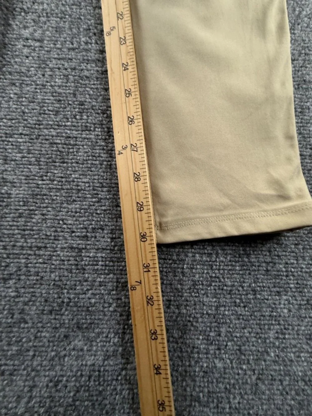 Lululemon Beige Stretch Pants Men Performance Size 28 Pockets Casual ACTL 29X30